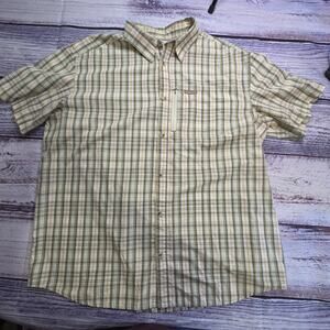 Columbia Men's Button Down Short Sleeve Vented Outdoor Utility Shirt Size 2XL
